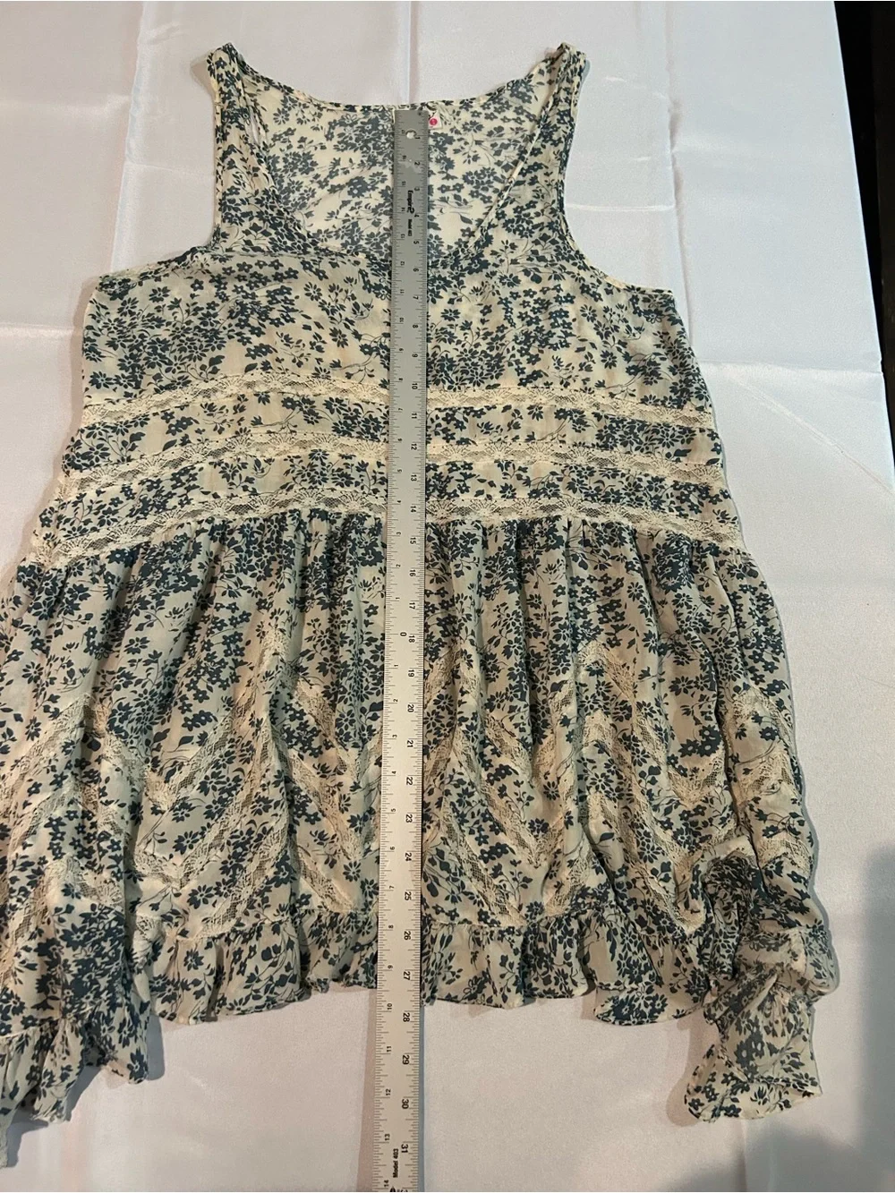 Free People Floral Trapeze Slip-Tunic M